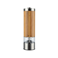 Hot Selling Electric Bamboo Salt and Pepper Mill