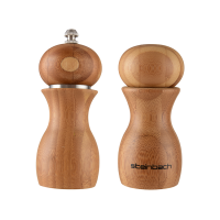 Easy Taking Bamboo Salt Mill and Shaker Set