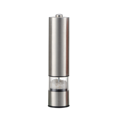 Brushed Stainless Steel Battery Operate Salt & Pepper Grinder